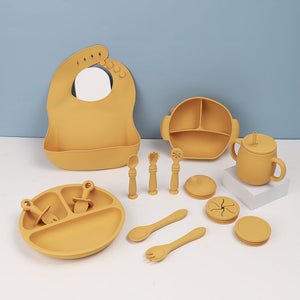 Make Mealtime Fun and Safe with Our Silicone Baby Tableware Set!
