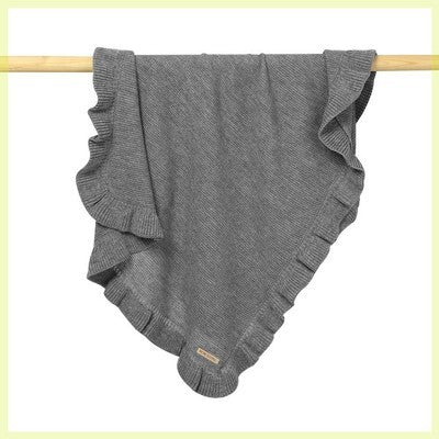Knitted Baby Blankets Swaddle Wrap Ruffle