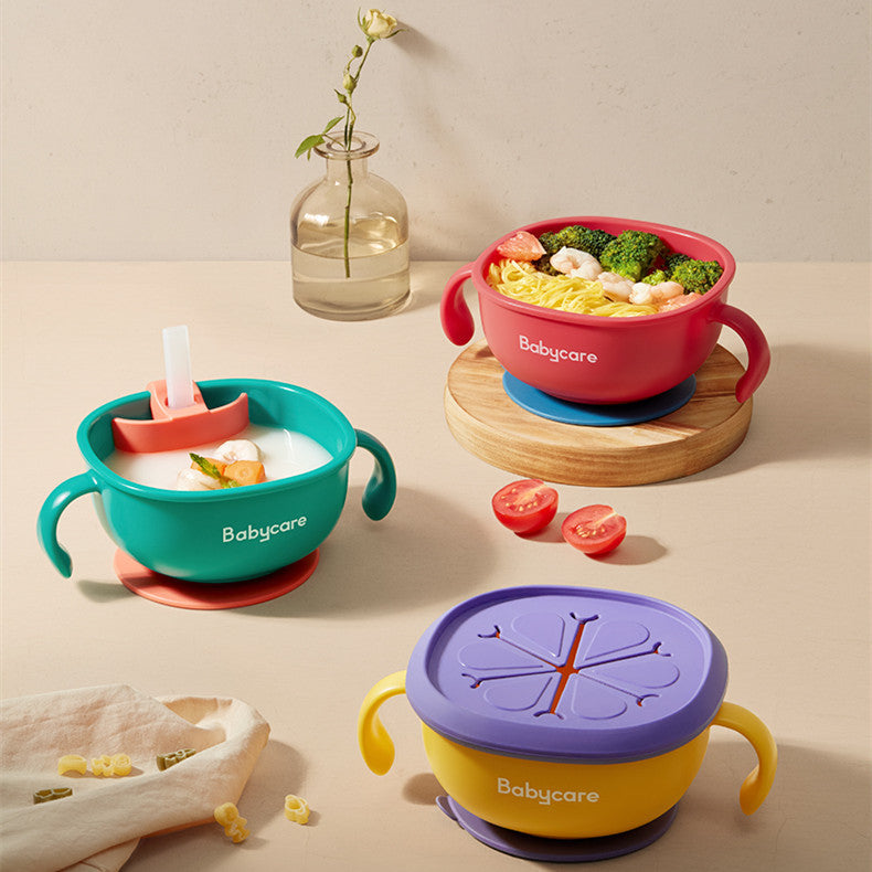 3 in 1 Baby Feeding Snack Soup Bowl