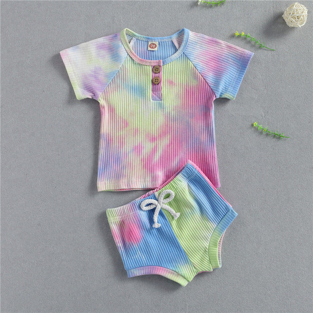 Baby Summer Tie Dyed Knitted Clothing