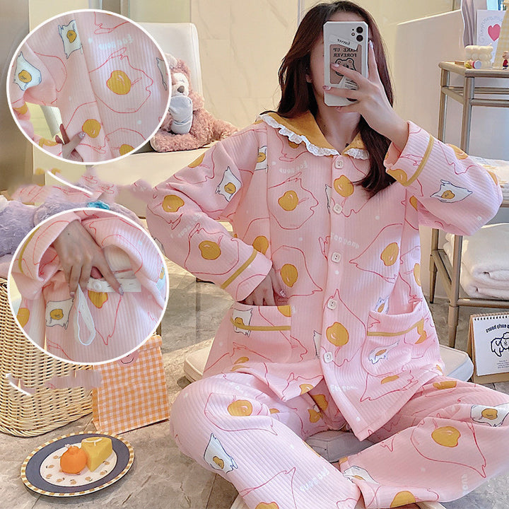 Maternity Pajamas Cotton Zipper Clothing