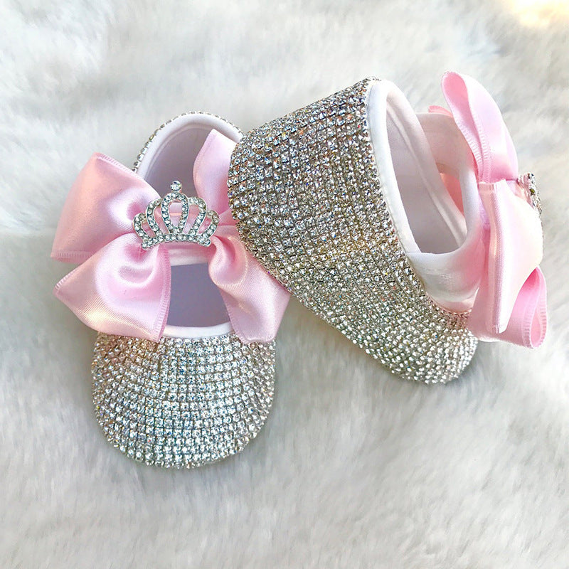 Newborn Baby Rhinestone Shoes