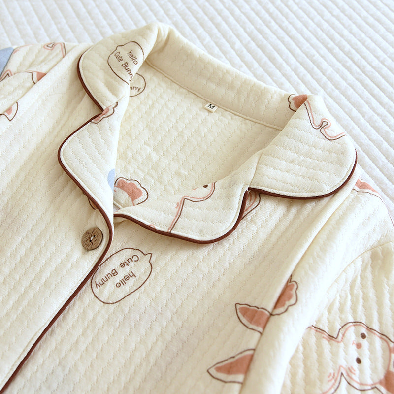 Thickened Maternity Pajamas Two-piece Set