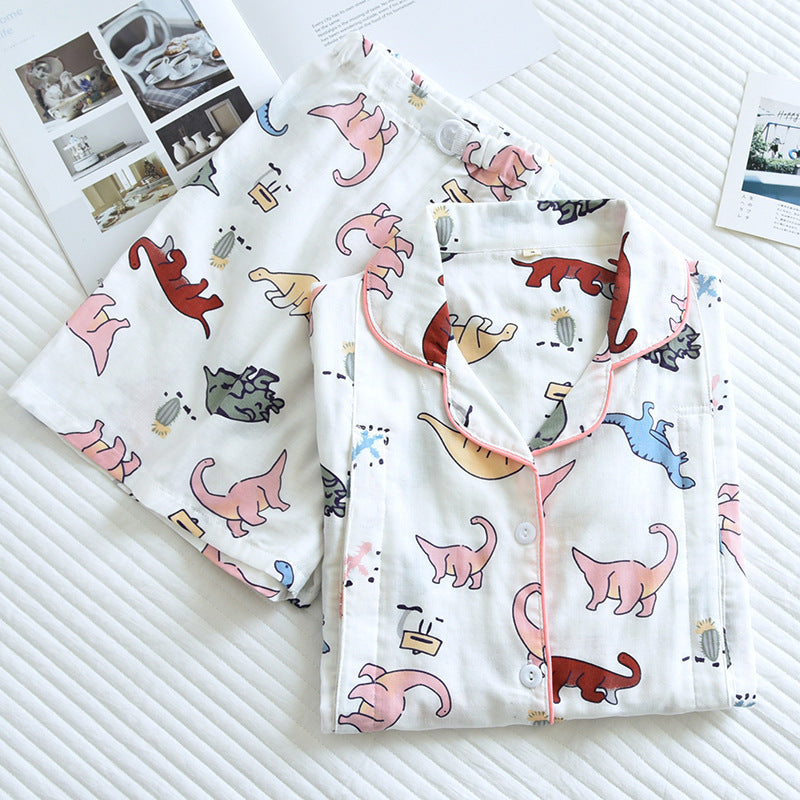 Short Sleeve Nursing Clothing Maternity Pajamas