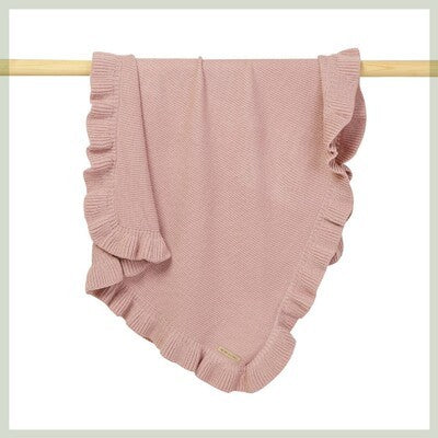 Knitted Baby Blankets Swaddle Wrap Ruffle