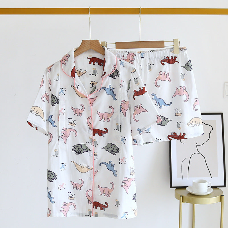 Short Sleeve Nursing Clothing Maternity Pajamas