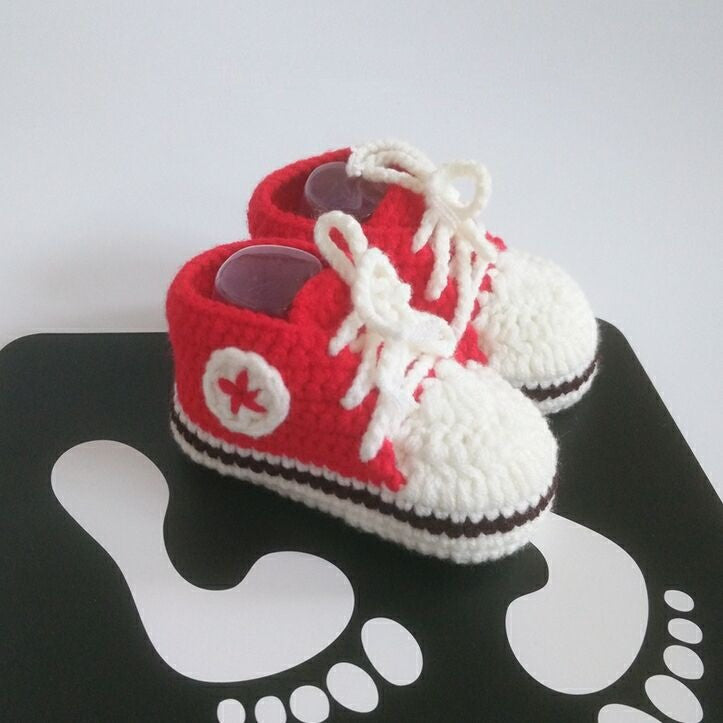 Hand-knitted Baby Infant Bootees
