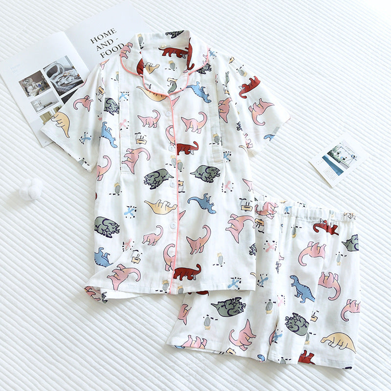 Short Sleeve Nursing Clothing Maternity Pajamas