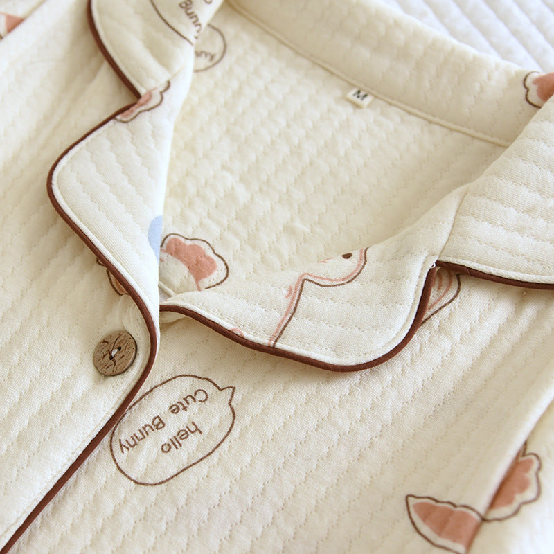 Thickened Maternity Pajamas Two-piece Set