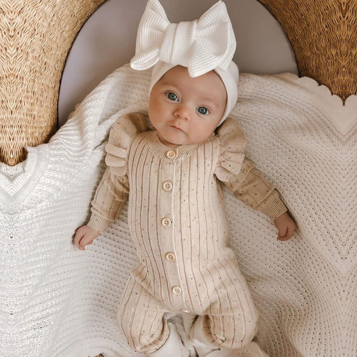 Baby Autumn Clothing Knitted Jumpsuit