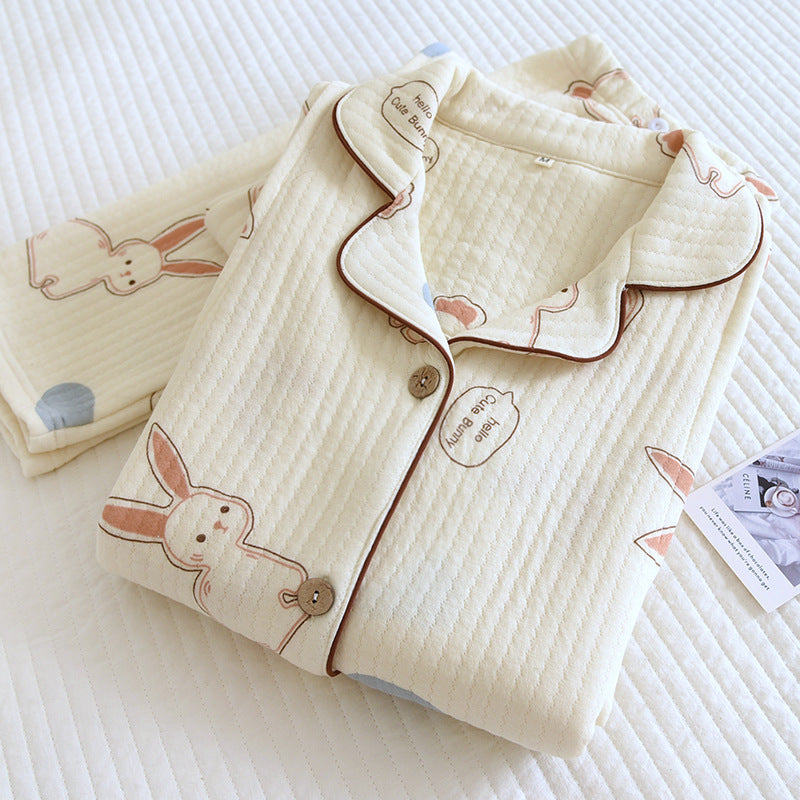 Thickened Maternity Pajamas Two-piece Set