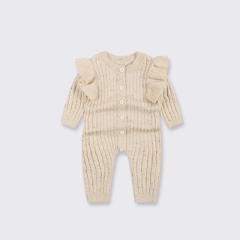 Baby Autumn Clothing Knitted Jumpsuit