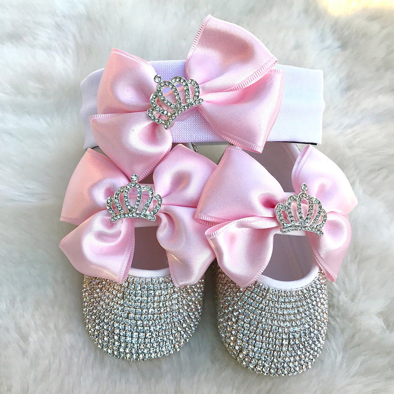 Newborn Baby Rhinestone Shoes